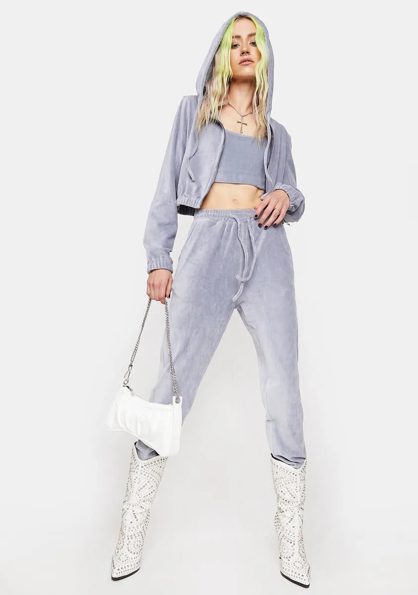 One More Time Velour Tracksuit