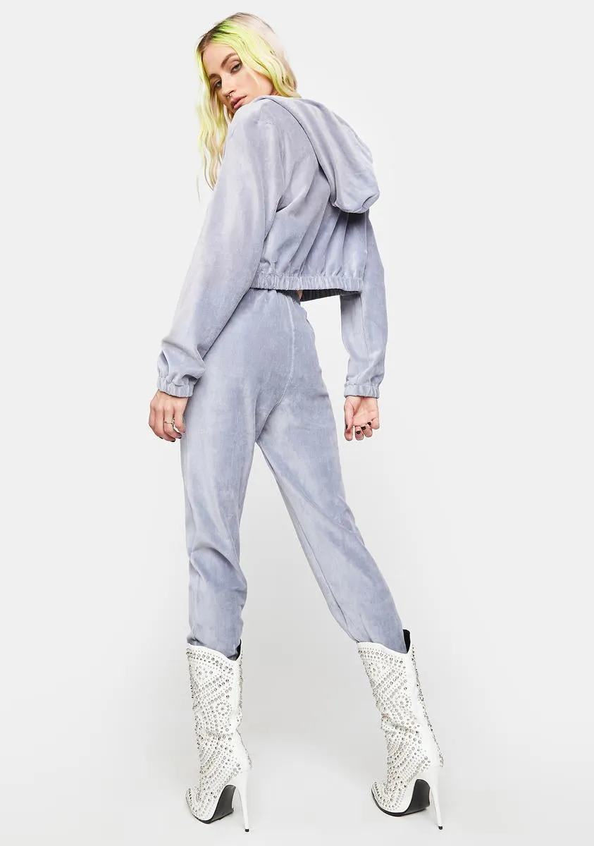 One More Time Velour Tracksuit