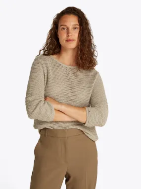 Pointelle Crochet Jumper