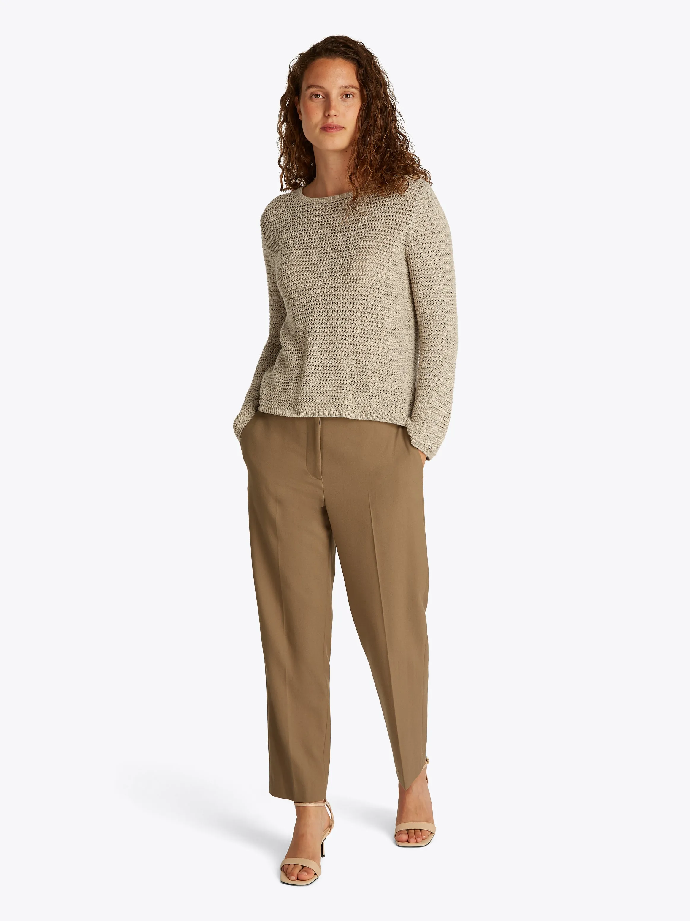 Pointelle Crochet Jumper