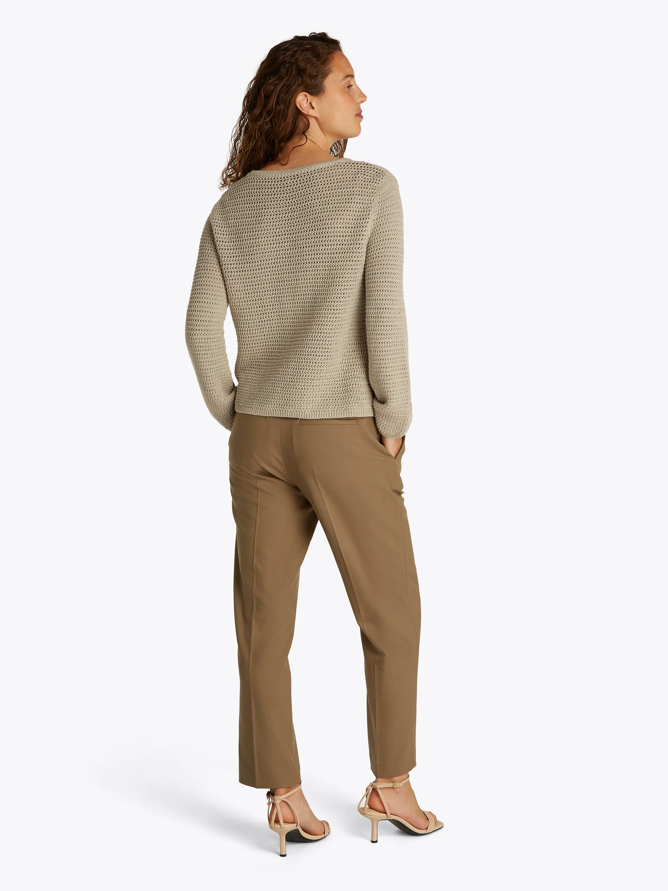 Pointelle Crochet Jumper