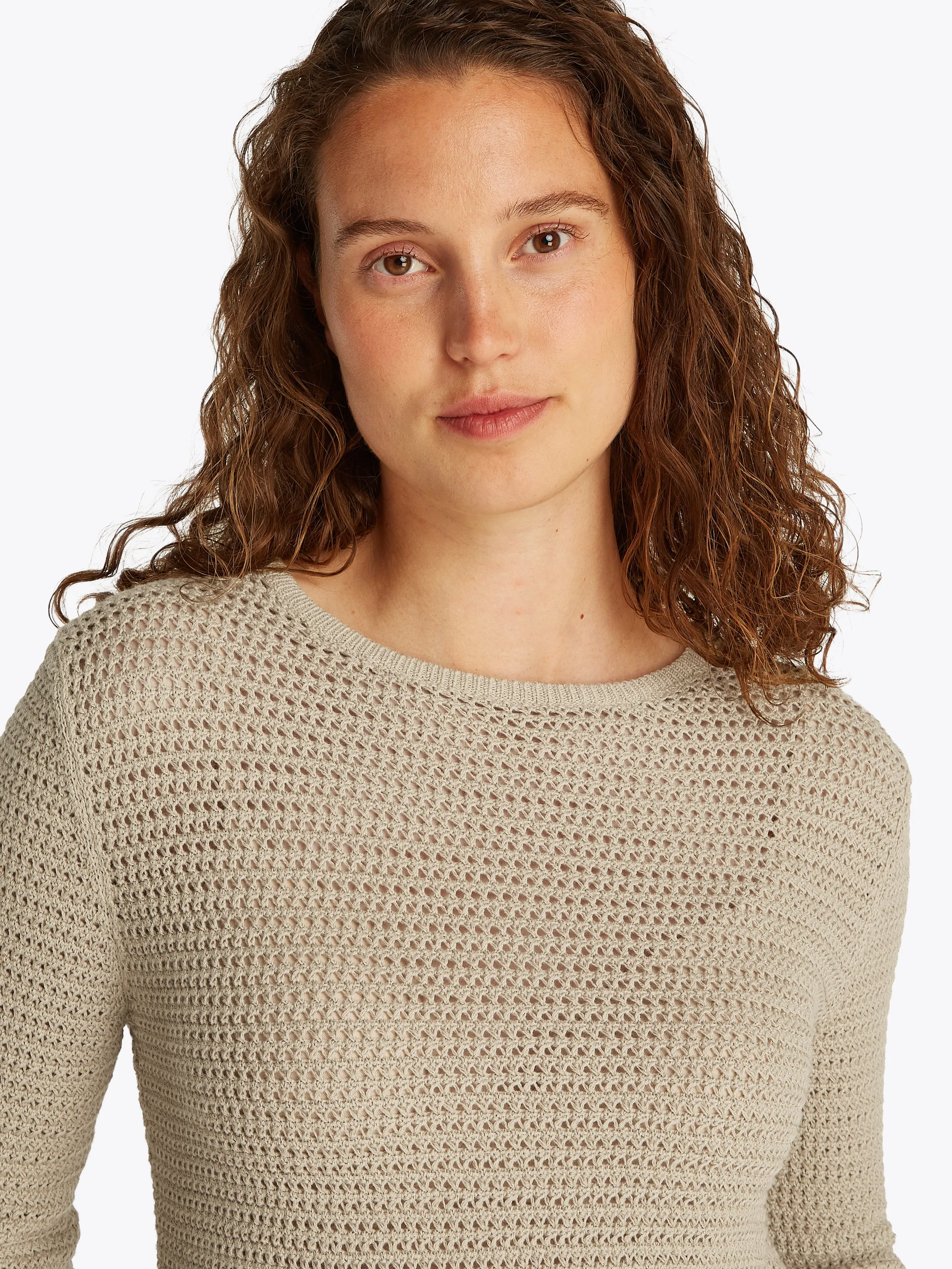 Pointelle Crochet Jumper