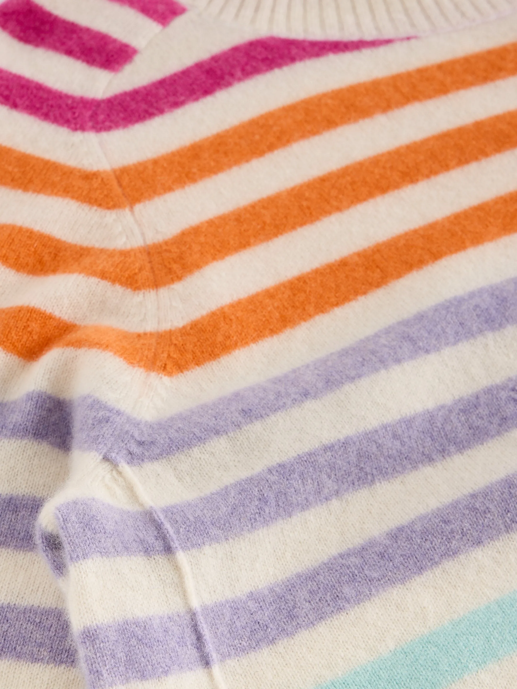 Rainbow Stripe Cashmere Jumper