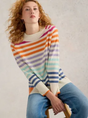 Rainbow Stripe Cashmere Jumper