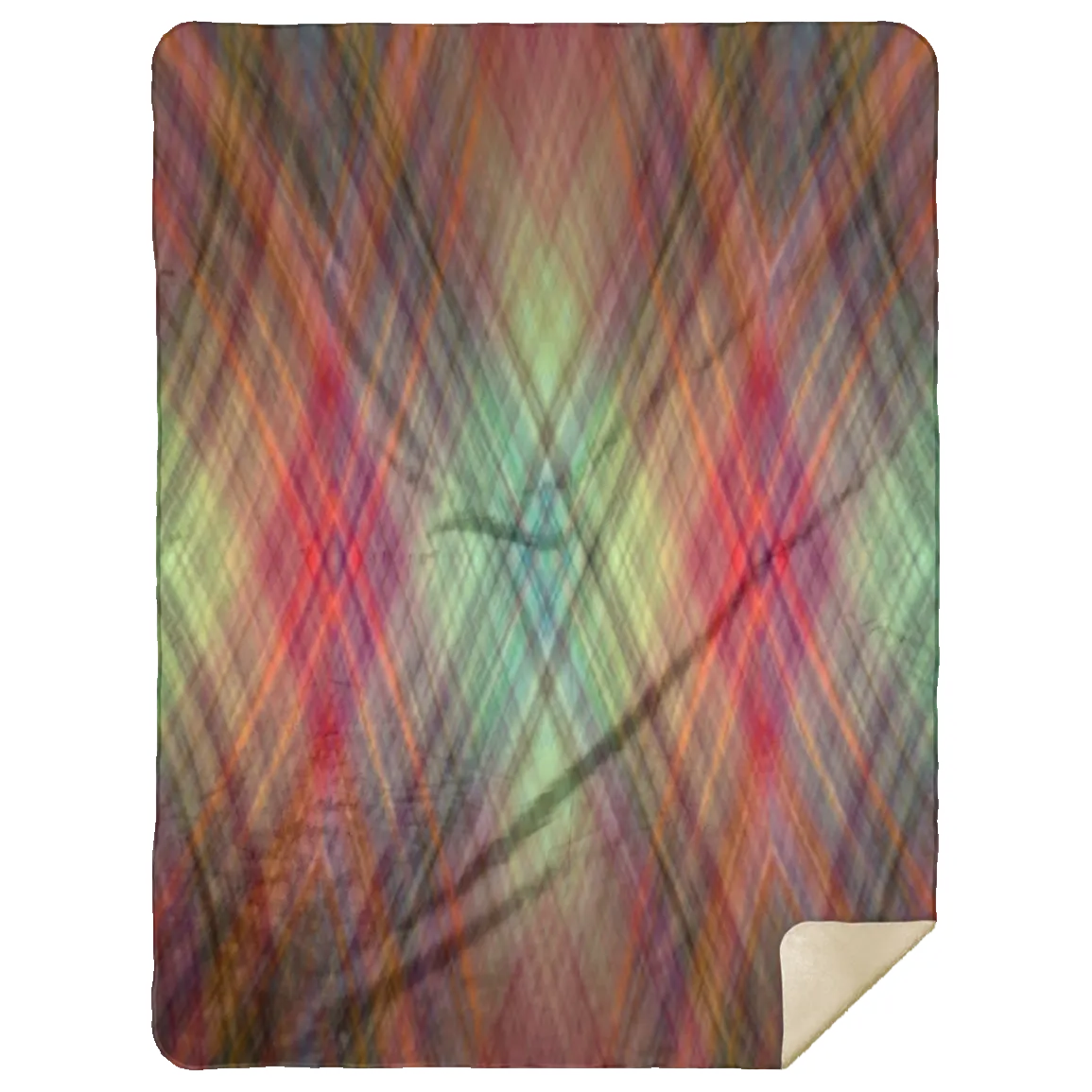 Recursia Argyle Rewired Sherpa Blanket 60X80