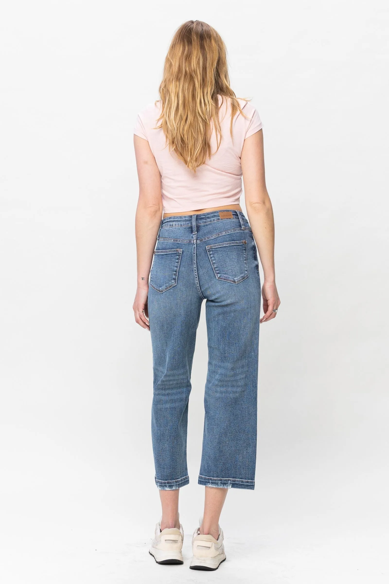 Sadie High Waist Cropped Pants-Curvy
