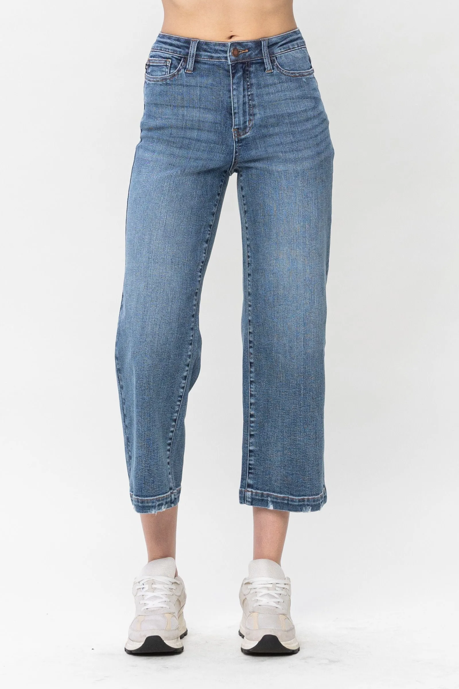 Sadie High Waist Cropped Pants-Curvy