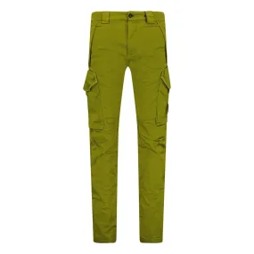 Sateen Stretch Cargo Pants Green