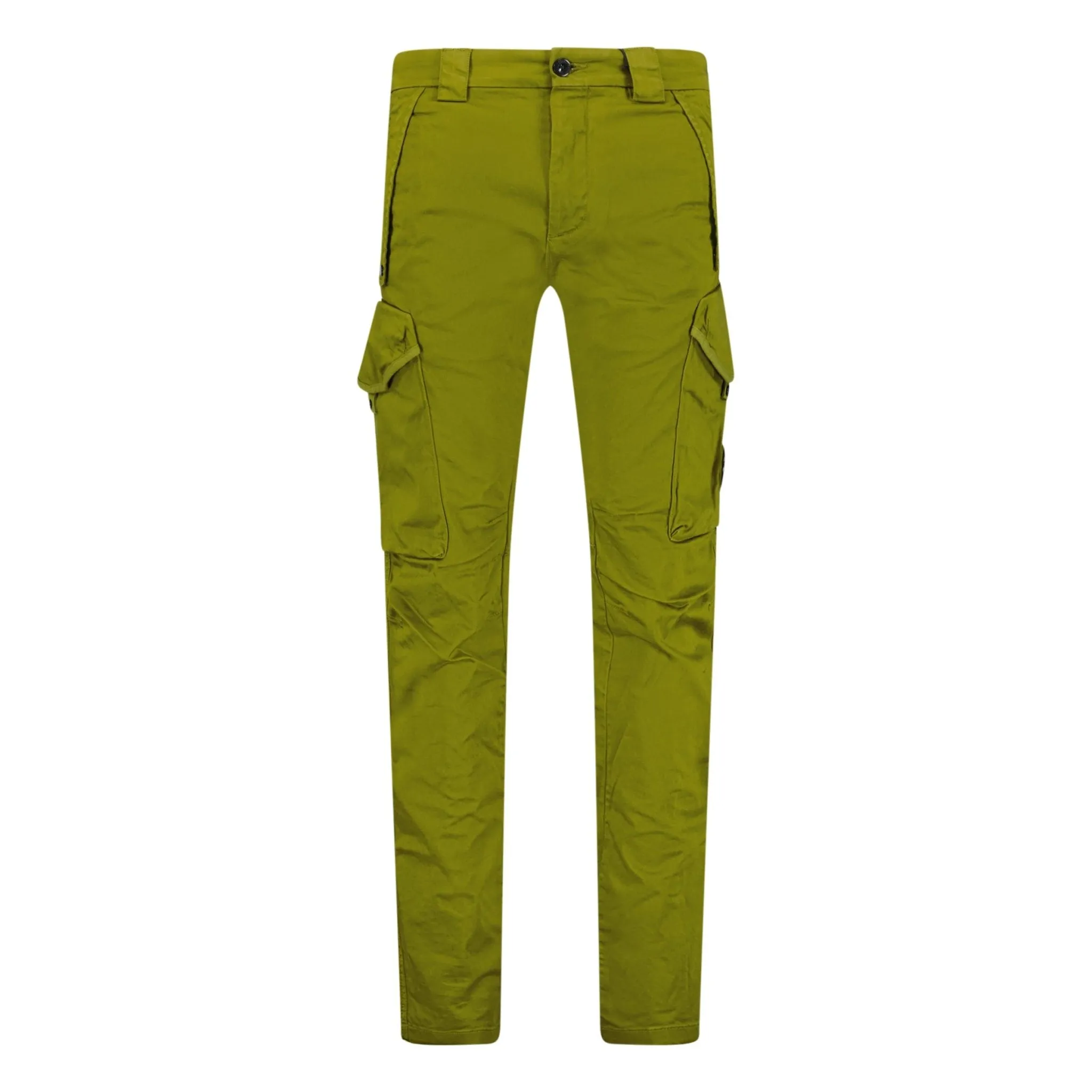 Sateen Stretch Cargo Pants Green