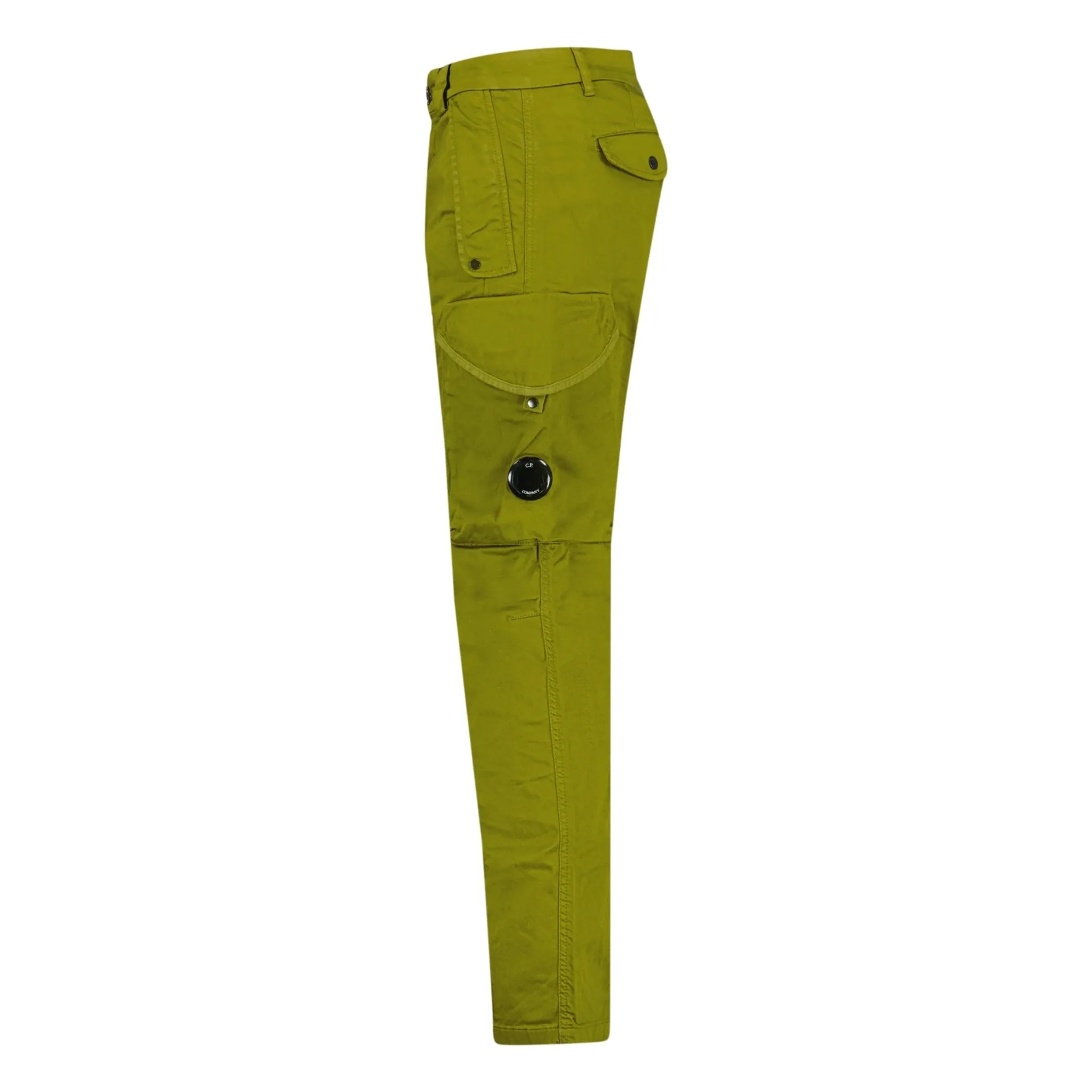 Sateen Stretch Cargo Pants Green