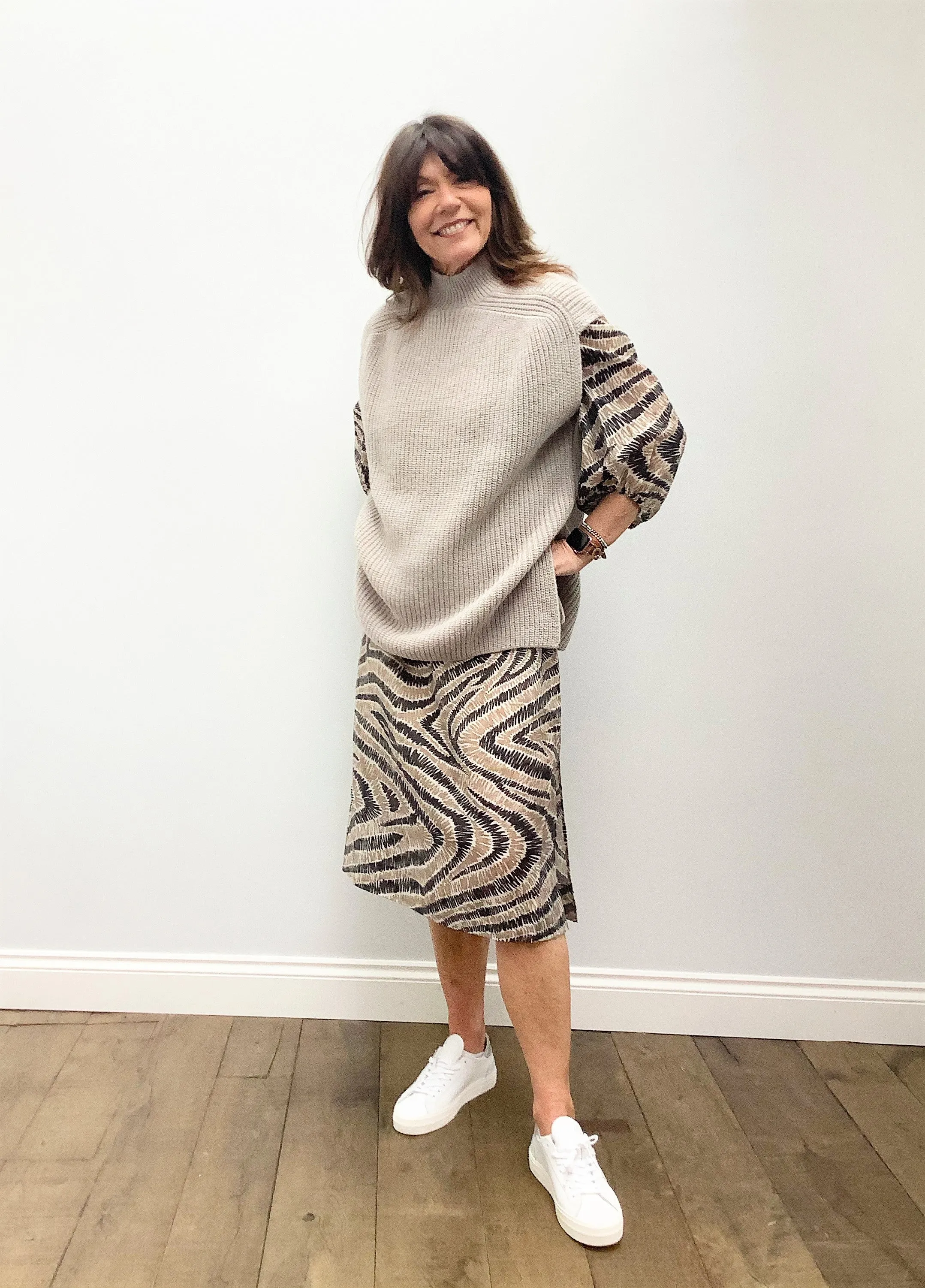 SEC.F Belle Knit High Neck in Cement