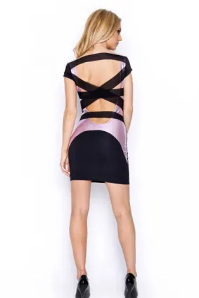 Sexy Bodycon Dress pink/black
