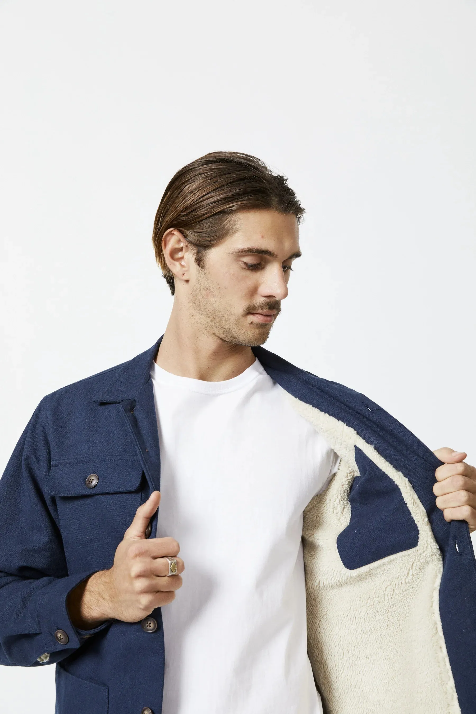 Stockyard Sherpa Jacket - Navy