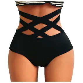 Strappy High Waist Brief Lingerie Underwear