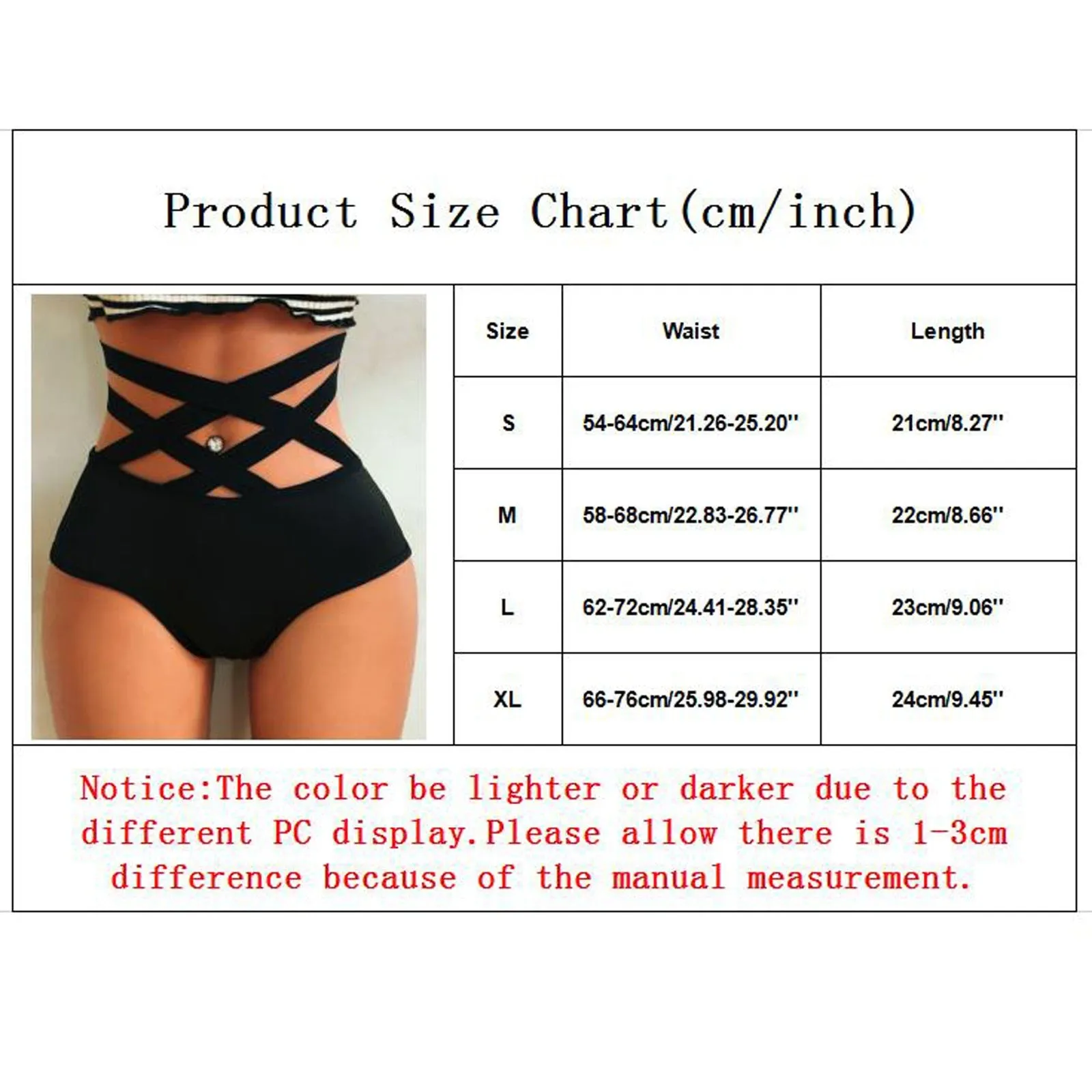 Strappy High Waist Brief Lingerie Underwear