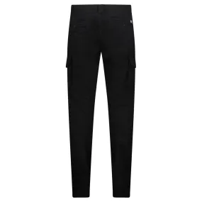 Stretch Sateen Ergonomic Lens Double Cargo Pants Black