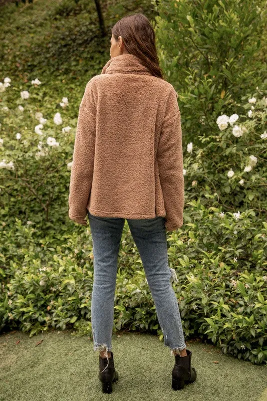 The Mattie High Necky Teddy Jacket