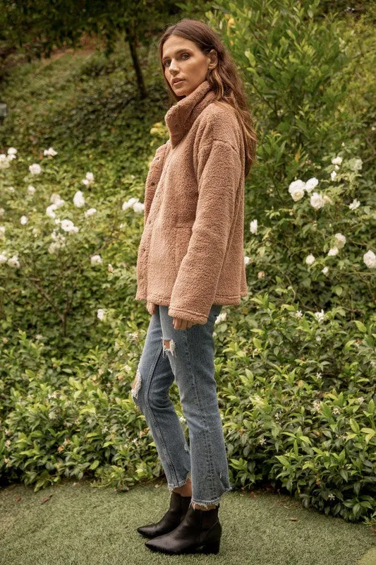 The Mattie High Necky Teddy Jacket