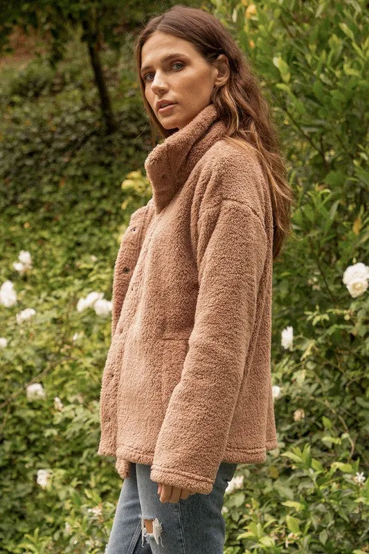 The Mattie High Necky Teddy Jacket