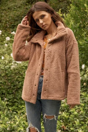 The Mattie High Necky Teddy Jacket