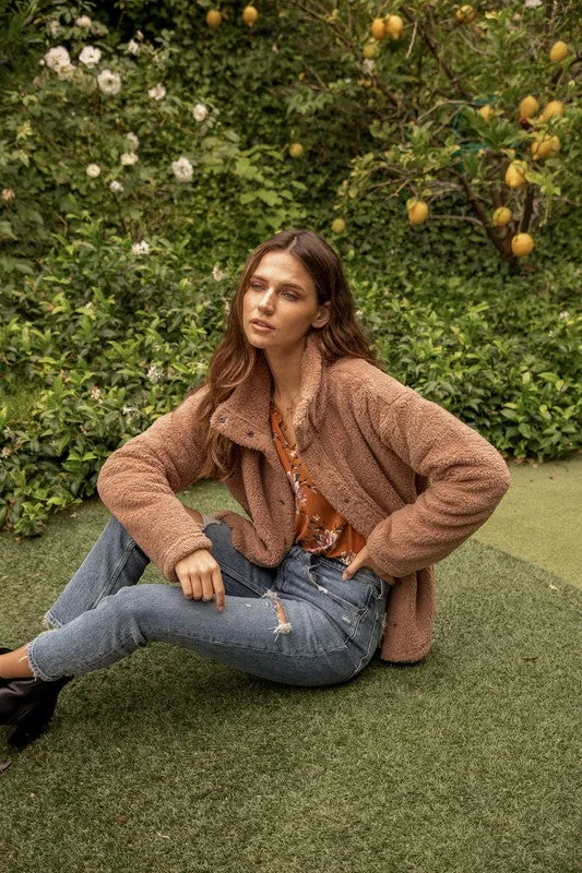 The Mattie High Necky Teddy Jacket