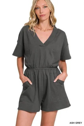 V-neck Romper