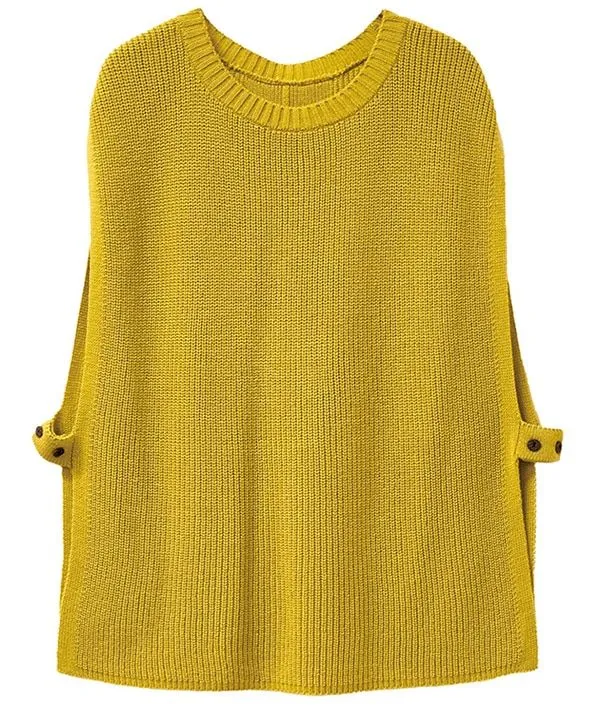 Vest with knitted design between rice paddies 24W425