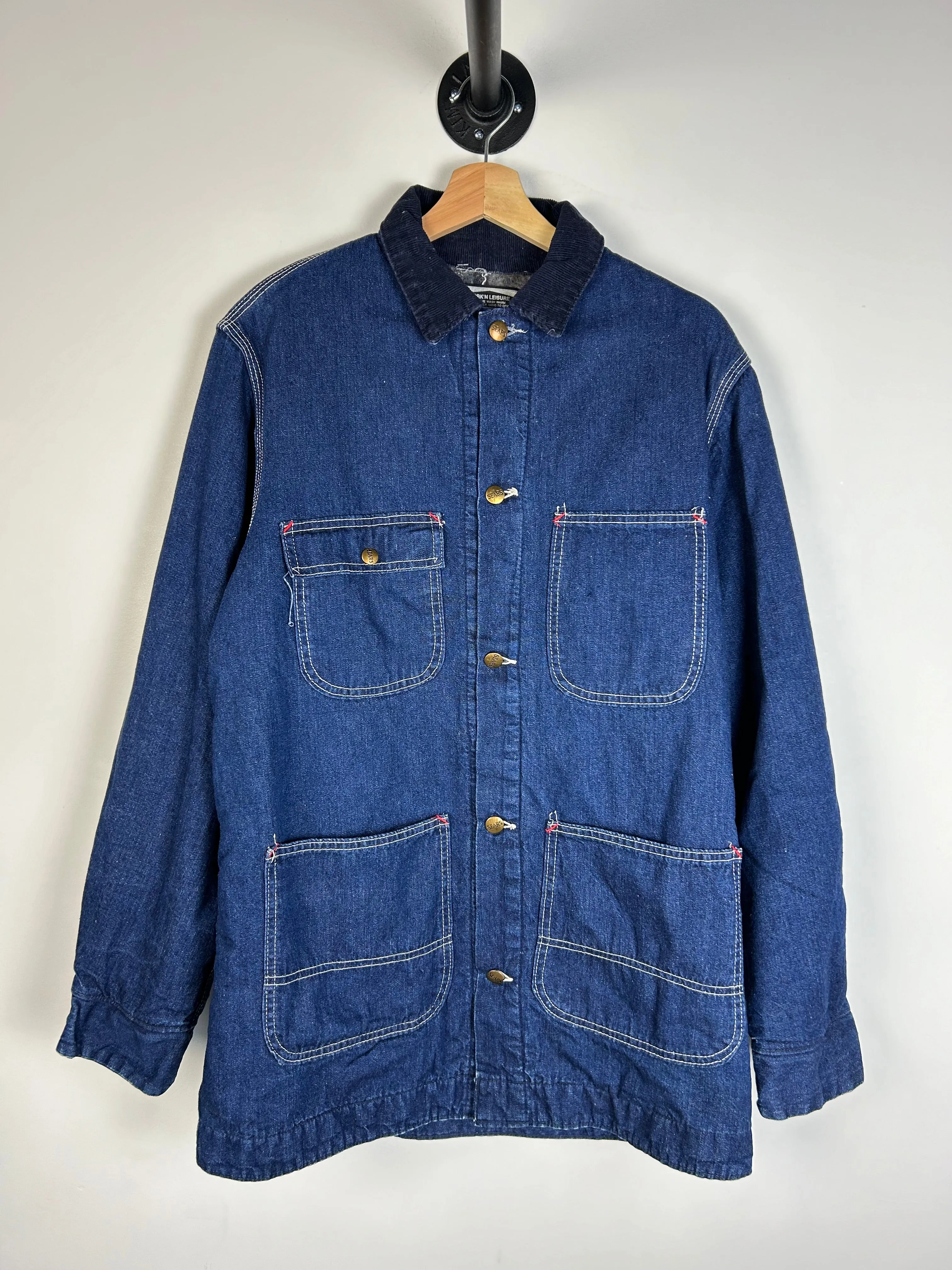 Vintage 70's Sears Chore Blue Denim Jacket