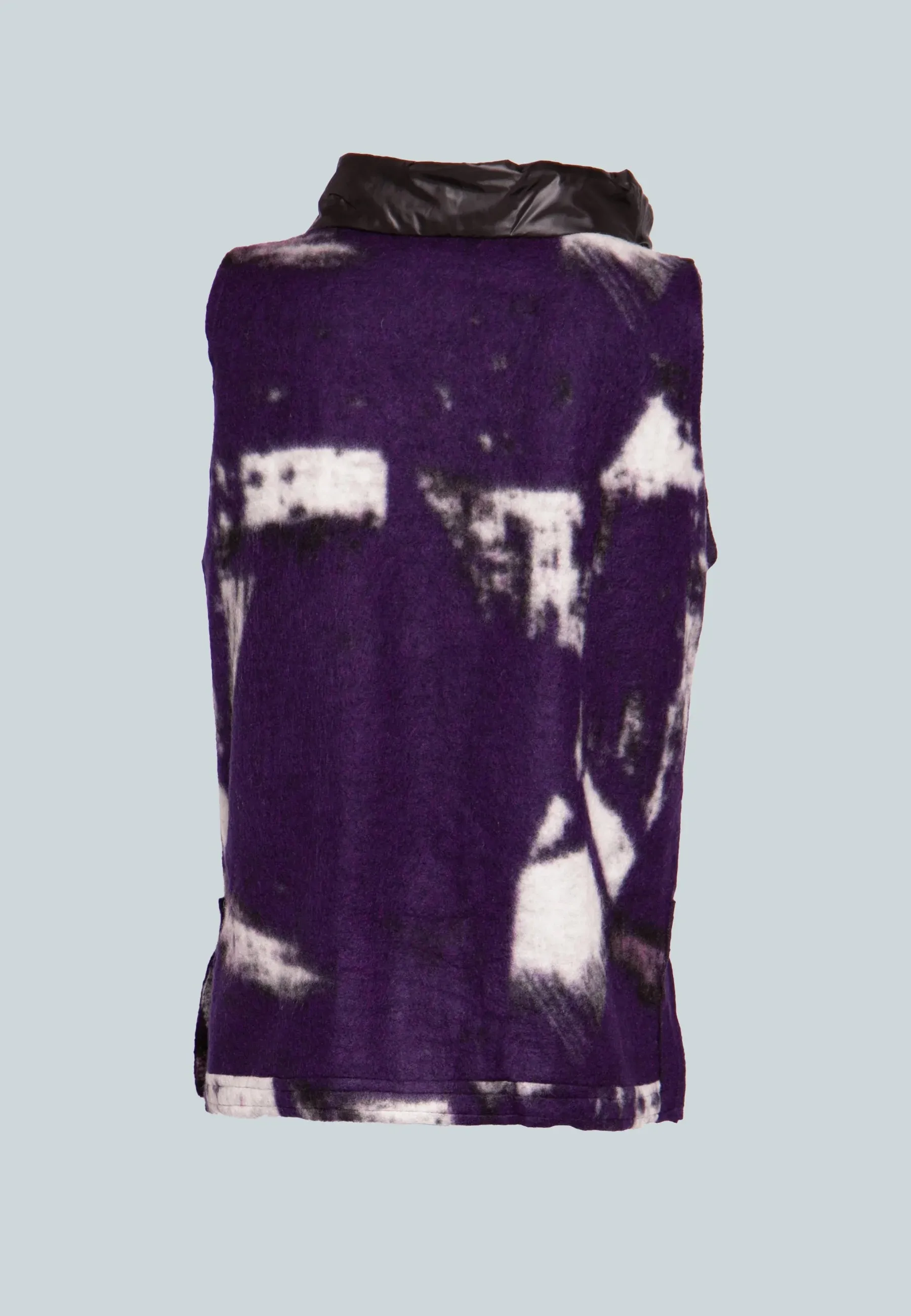 VOLT Wool & coat fabric blended, patterned knitted vest