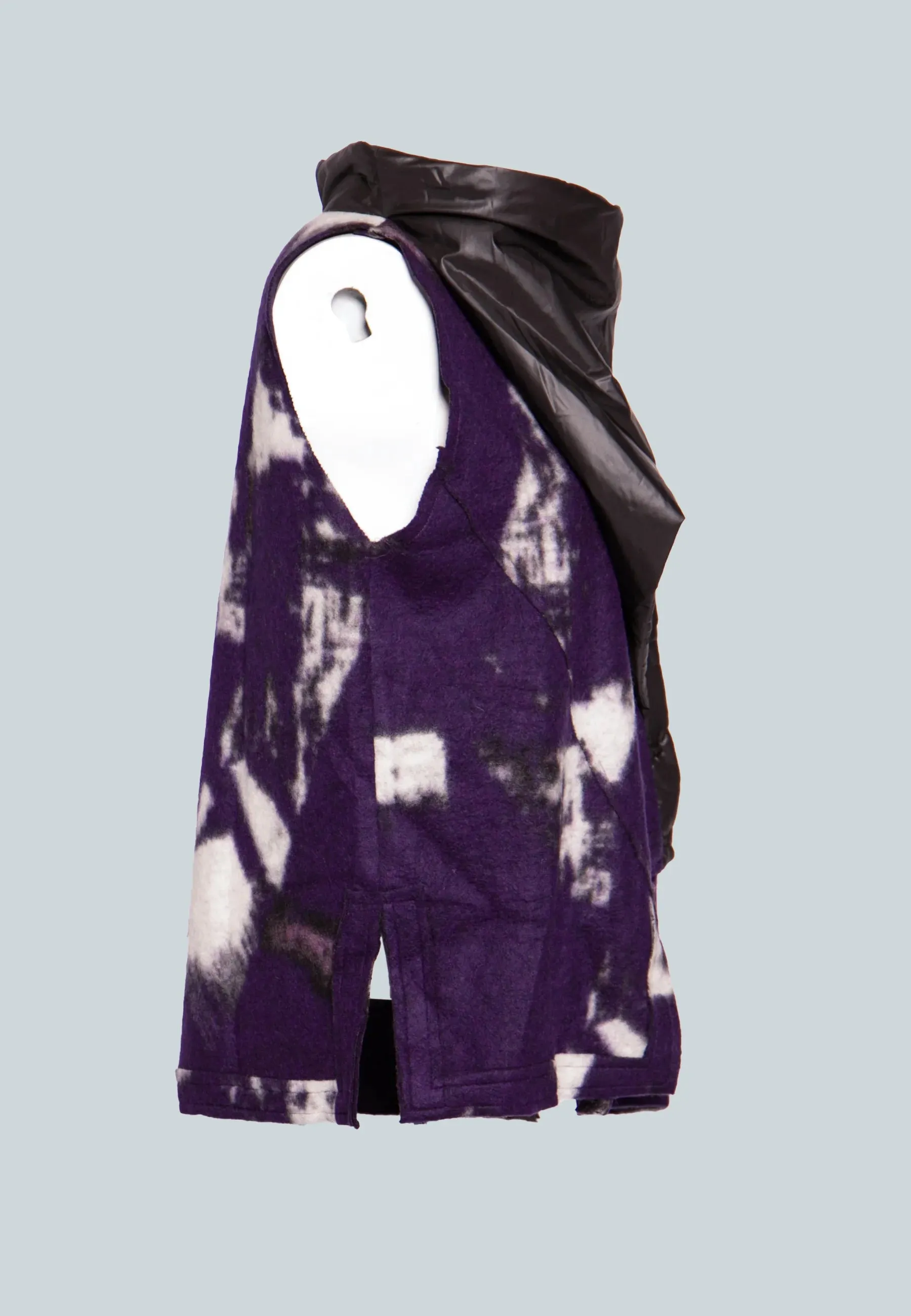 VOLT Wool & coat fabric blended, patterned knitted vest