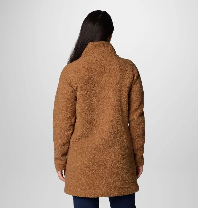 Women's Panorama Long Jacket - Camel Brown