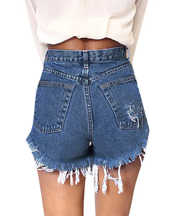 Women's Summer Denim High Waist Shorts