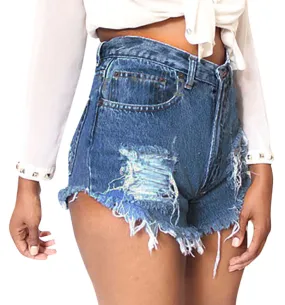 Women's Summer Denim High Waist Shorts