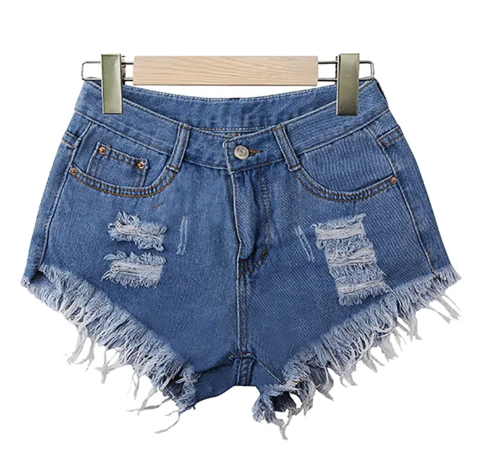 Women's Summer Denim High Waist Shorts