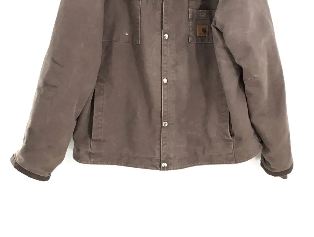 Y2K 2000s Carhartt Sherpa Lined Utility Jacket - J284 FWD - Men's Size XL