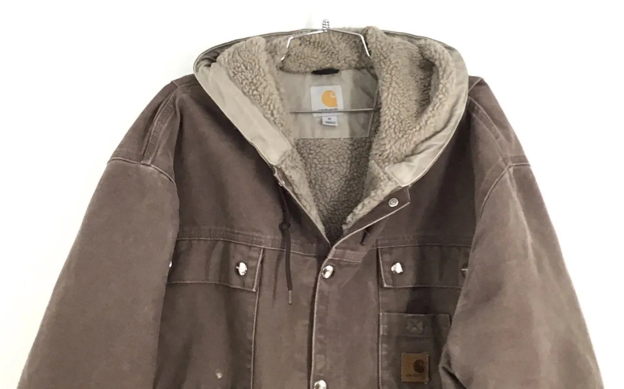 Y2K 2000s Carhartt Sherpa Lined Utility Jacket - J284 FWD - Men's Size XL